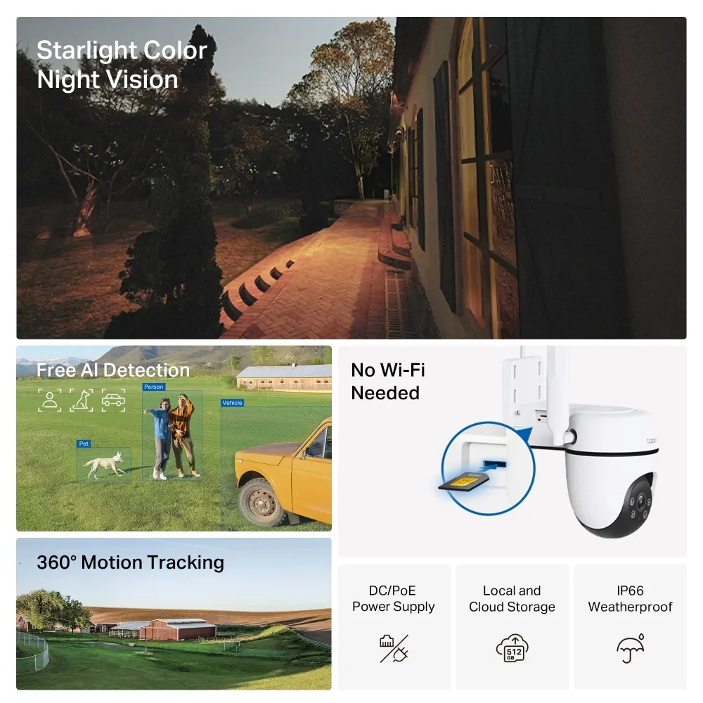 სმარტ კამერა TP-Link Tapo C501GW 4G LTE Pan/Tilt Wi-Fi Camera