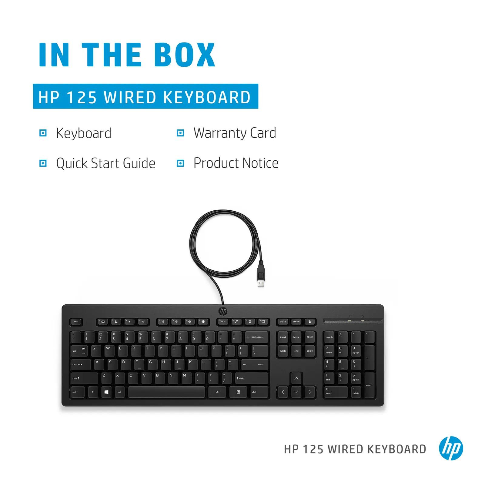 HP 125 Wired Black