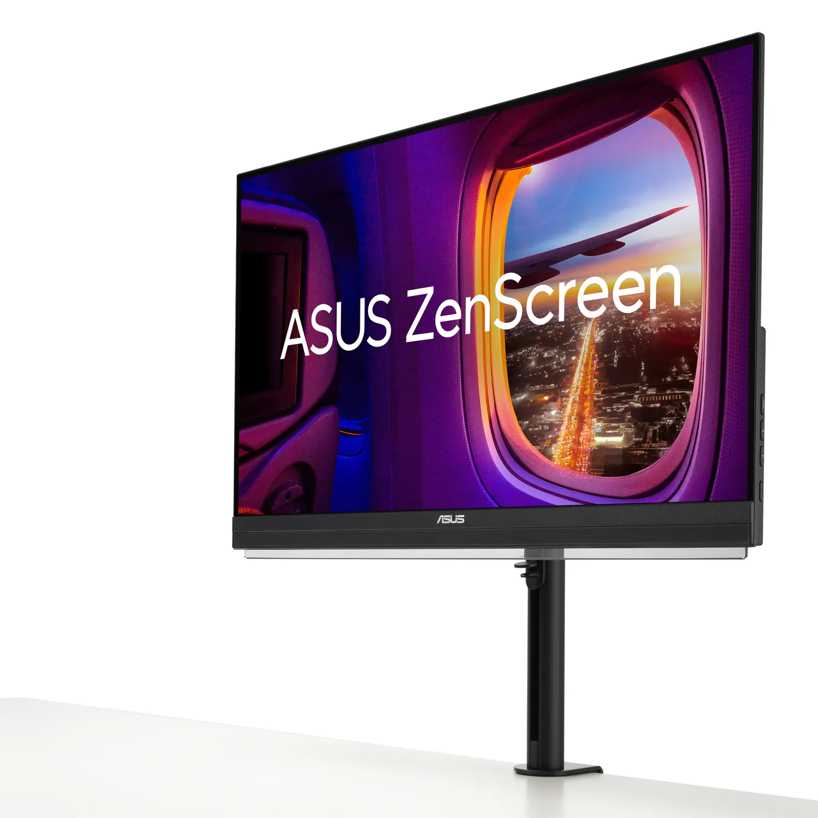 მონიტორი Asus Monitor portable 27" ZenScreen MB27ACF HDMI, USB-C, MM, IPS, 2560x1440, 100Hz, sRGB 99%, AdaptiveSync, Pivot, C-Clamp Arm