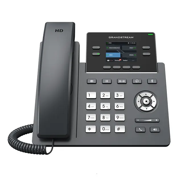 IP ტელეფონი Grandstream GRP2612W, Carrier-Grade IP Phones, 2+2 line keys, 2 SIP accounts, 16 Digital BLF and Speed Dial keys, HD, Wi-Fi
