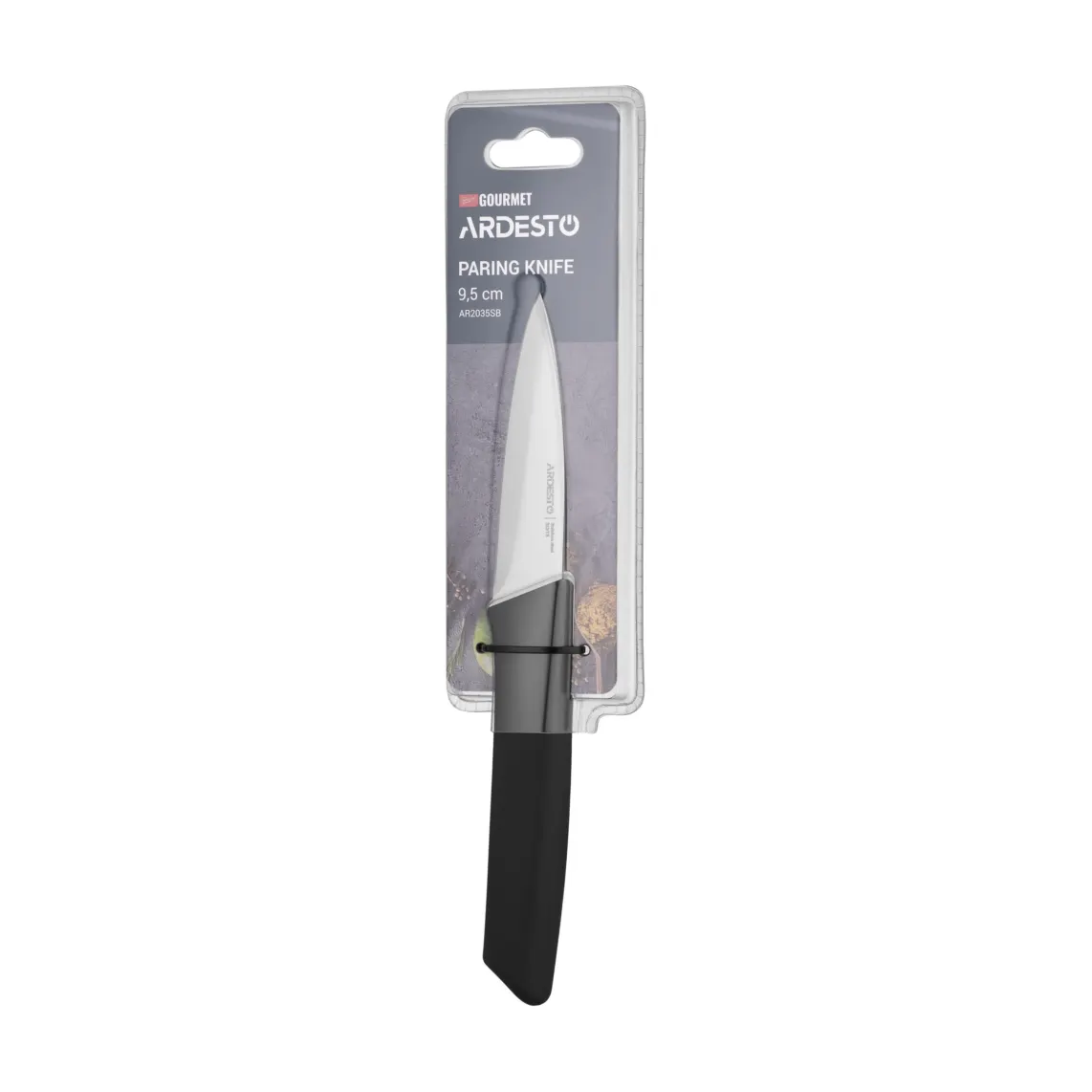 დანა Ardesto Paring Knife Gemini Gourmet, 9.5cm, stainless steel, plastic, black