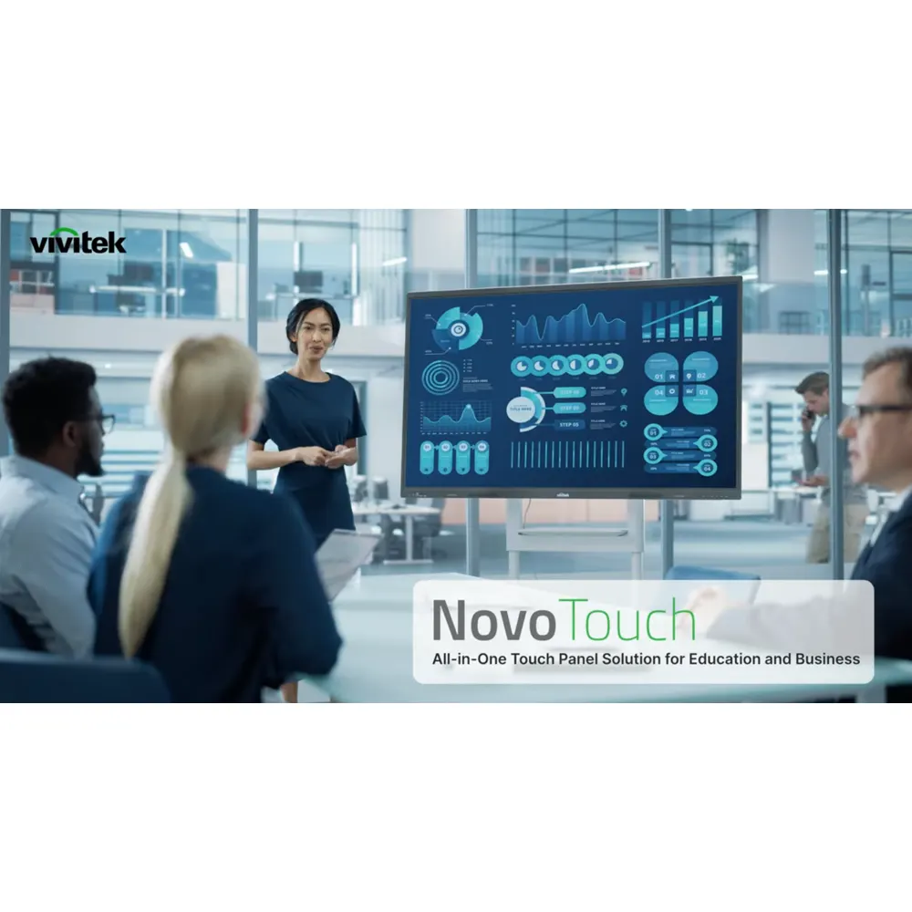 ინტერაქტიული ეკრანი Vivitek BK863I NovoTouch, 86", Android 14, RAM 8GB, 64GB, Smart Board, Silver