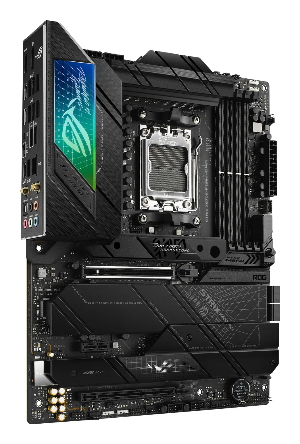 ASUS Motherboard ROG STRIX X670E-F GAMING WIFI sAM5 X670 4xDDR5 M.2 USB HDMI-DP WiFi BT ATX