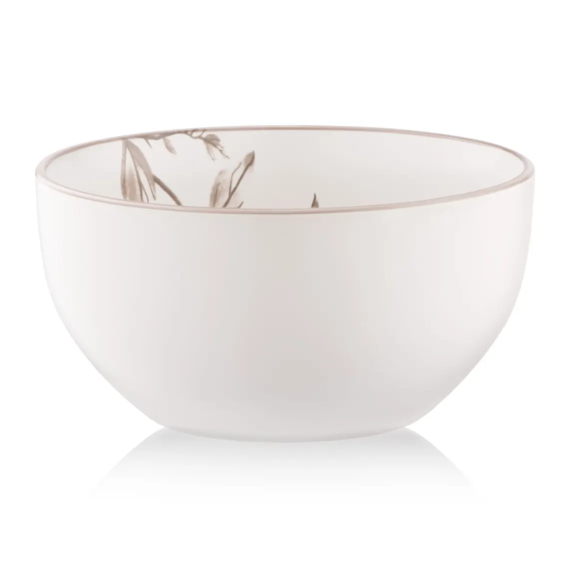 ჯამი Bowl ARDESTO Asti, 670ml, 14.2cm, ceramic, white-beige