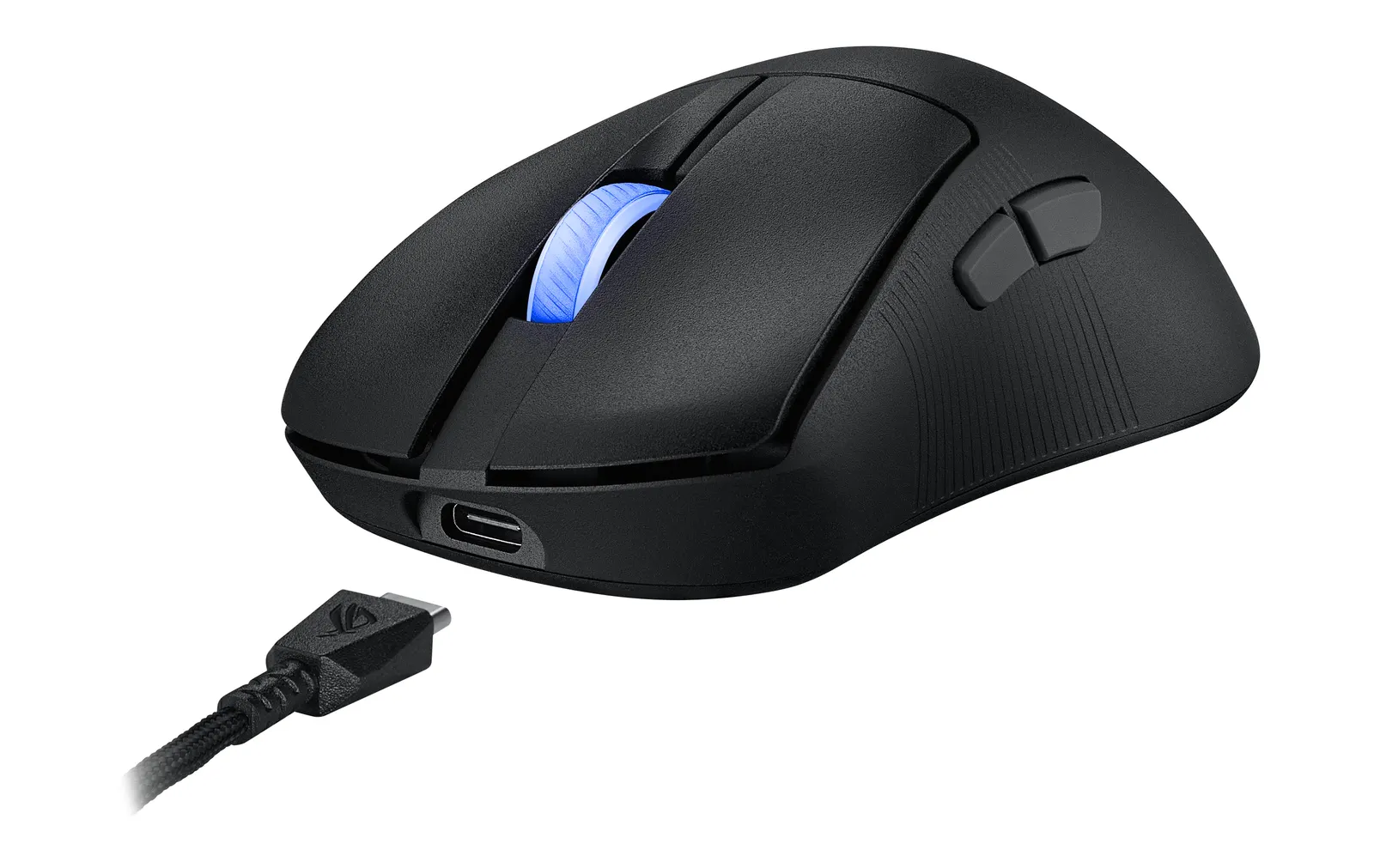 მაუსი ASUS Mouse ROG Keris II Ace, RGB, USB-A/WL/BT, black