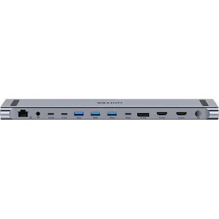 D1106A, UNITEK, Docking Station, 13-in-2 KVM (2*HDMI+DP+USB+2*USB 10Gb+USB-C 10Gbps+SD/Micro+Audio+1GB LAN+PD 100W+DC5V)+HDMI