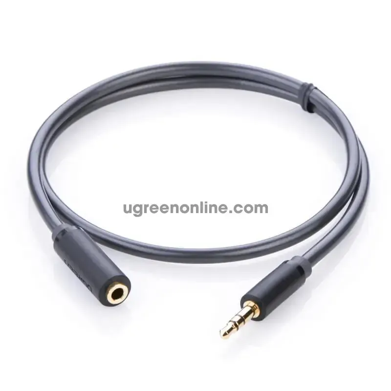 AV124 UGREEN (10782) 3.5mm Male to Female Extension Cable 1m (Gray)