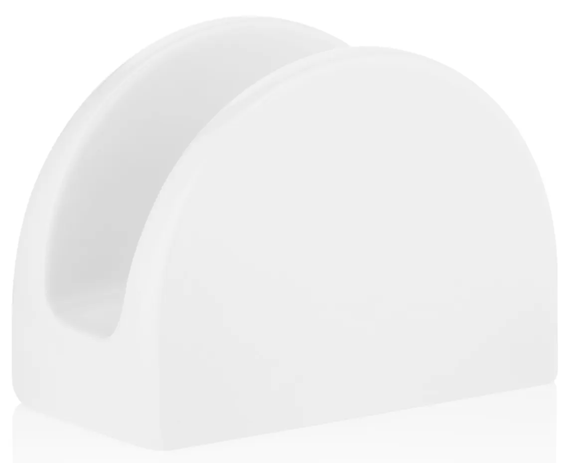 Ardesto Napkin holder Prato, 11x6x8cm, porcelain, white
