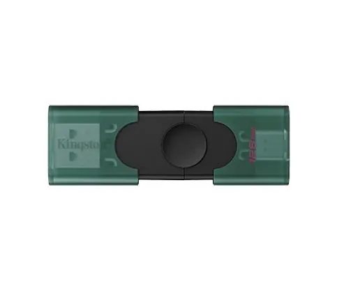 DTDEG2/128GB, KINGSTON, Flash Memory, USB 3.2 Gen 1, USB-A and USB-C connectors.