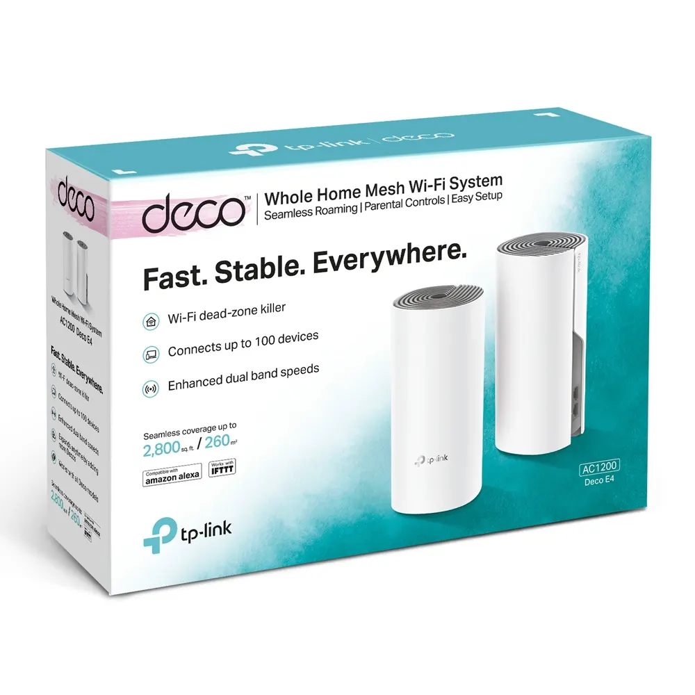 Mesh სისტემა TP-Link Deco E4 Home Mesh Wi-Fi System