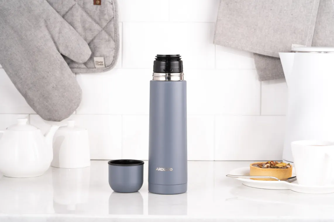 თერმოსი Ardesto Vacuum flask Bright City, 500ml, stainless steel, grey