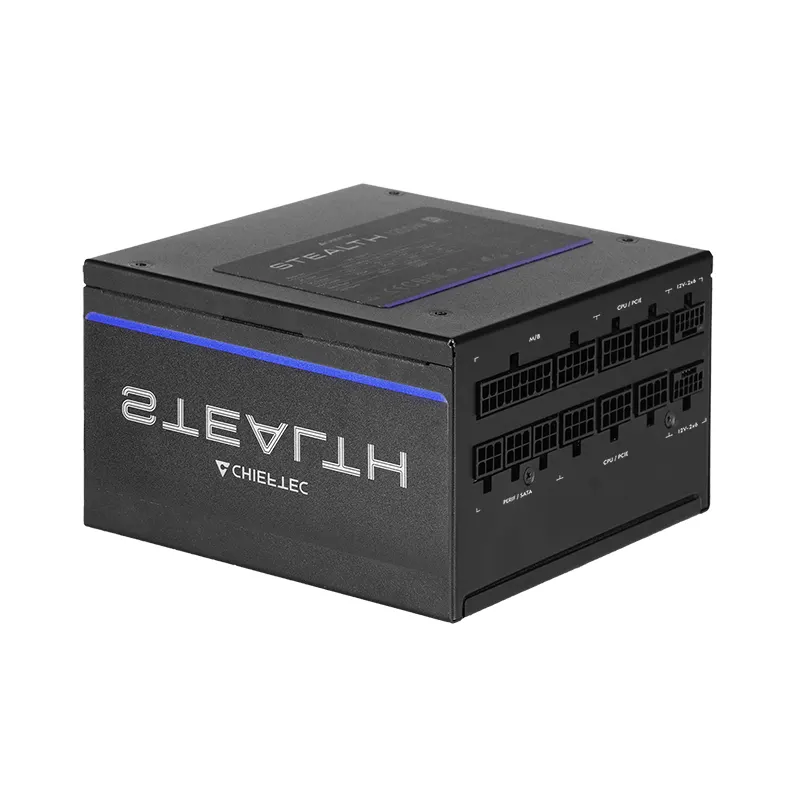 CHIEFTEC PSU Stealth (1200W), >92%, 80+ Platinum, 135mm FDB, 1xMB 24pin(20+4), 2xCPU 8pin(4+4), 2xMolex, 10xSATA, 3xPCIe 8pin(6+2), 2xPCIe GEN5