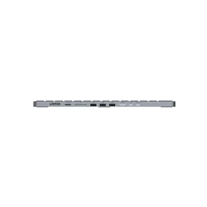 კლავიატურა UNITEK, D1092A, 9-in-1 USB-C Keyboard Hub, Grey