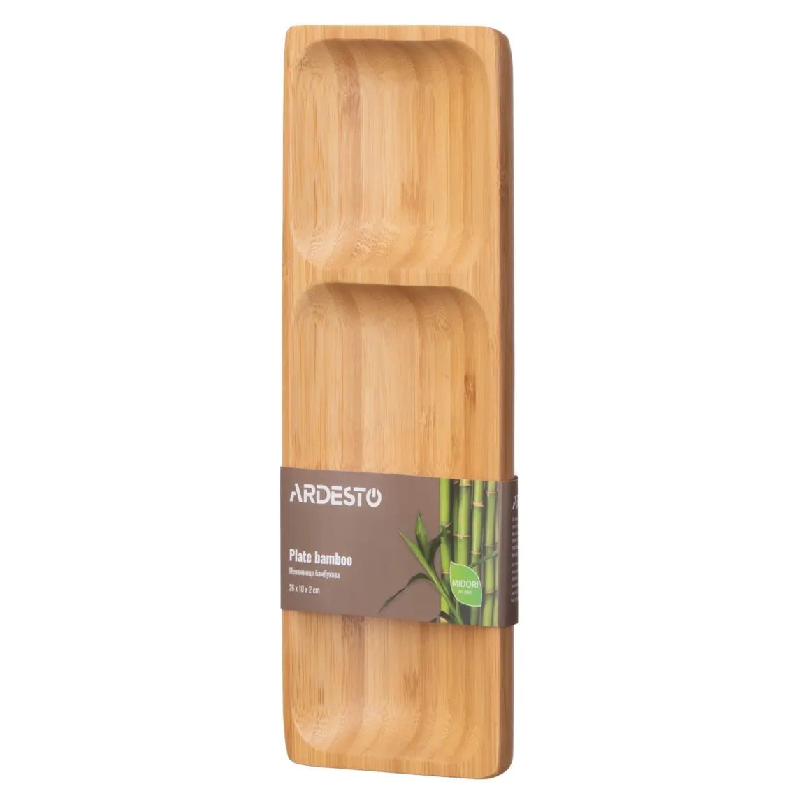 თეფში Plate ARDESTO Midori, 26x10x2cm, bamboo