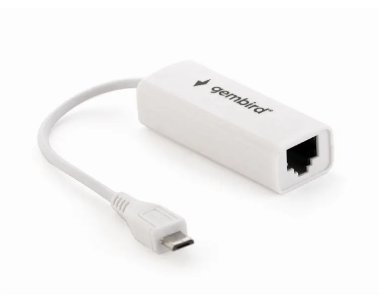 ადაპტერი Gembird NIC-mU2-01 Micro USB2.0 LAN Adapter
