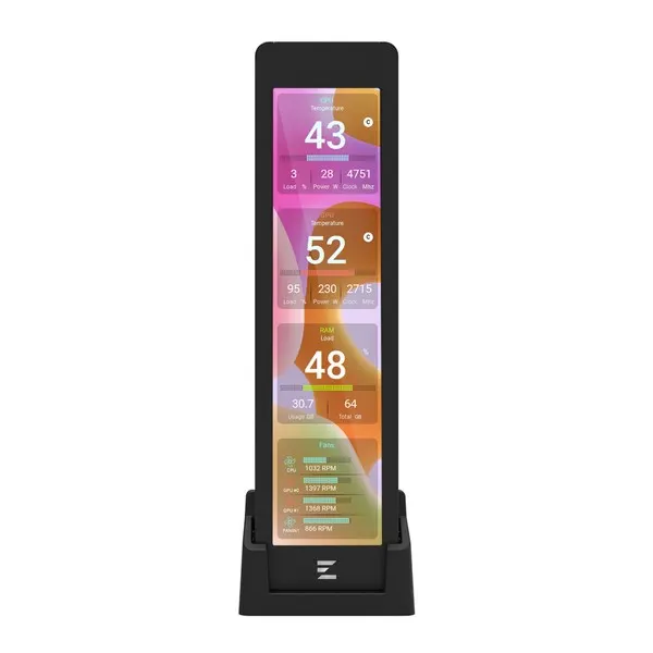 კომპიუტერის აქსესუარი Zalman ZM-MF916 Display Module Black