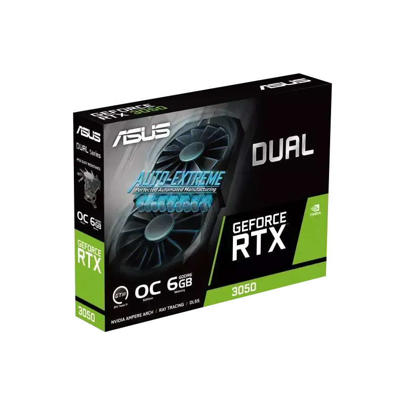 ASUS Dual GeForce RTX™ 3050 OC Edition 6GB GDDR6