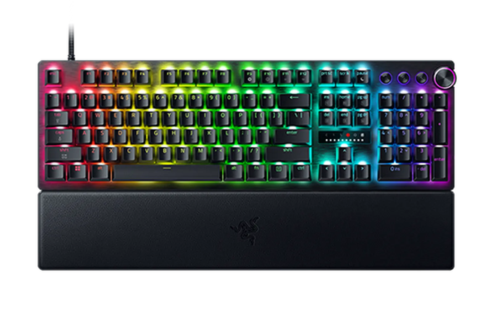 კლავიატურა Razer Keyboard mechanical Huntsman V3 Pro 8KHz, 104key, Analog Optical Switch Gen-2, USB-A, EN, RGB, black