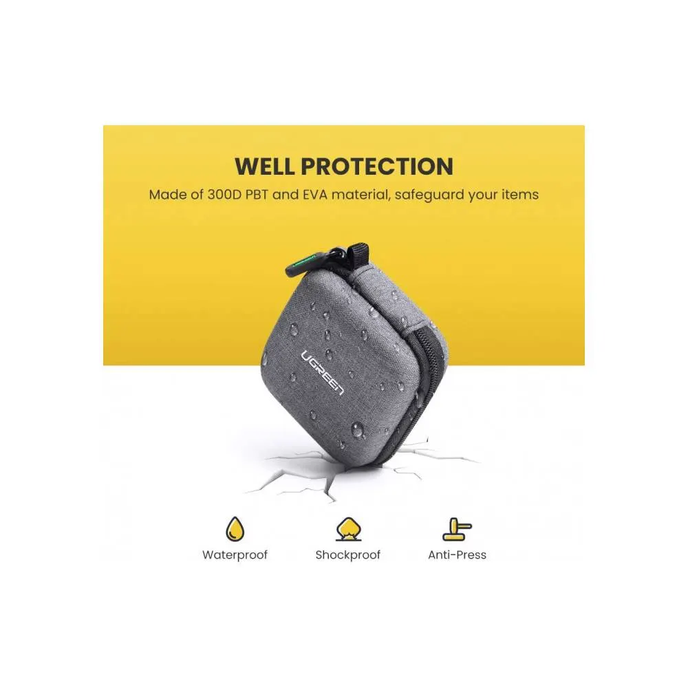 ყურსასმენის ქეისი UGREEN LP128 (70577), Headphone Case, Gray