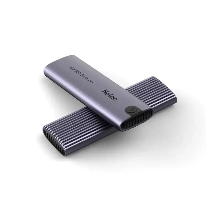 NT07WH51-32CA, NETAC, M.2 NVMe/SATA SSD Case, USB3.1 Gen2 10Gb/s M-Key NVMe & SATA, A to C cable