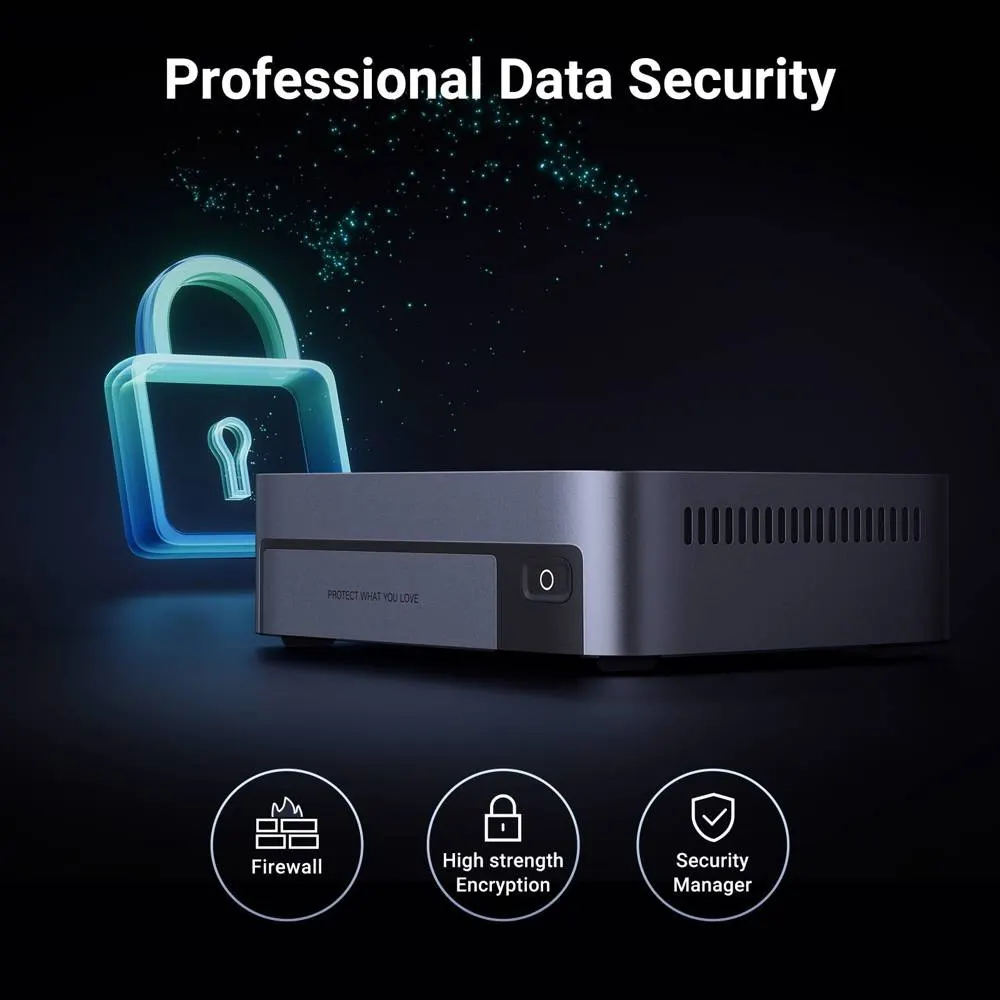 Storage System UGREEN NASync DXP480T Plus (25892), Intel i5-1235U, 8GB, 128GB, Diskless, RJ45, USB, HDMI, Space Gray