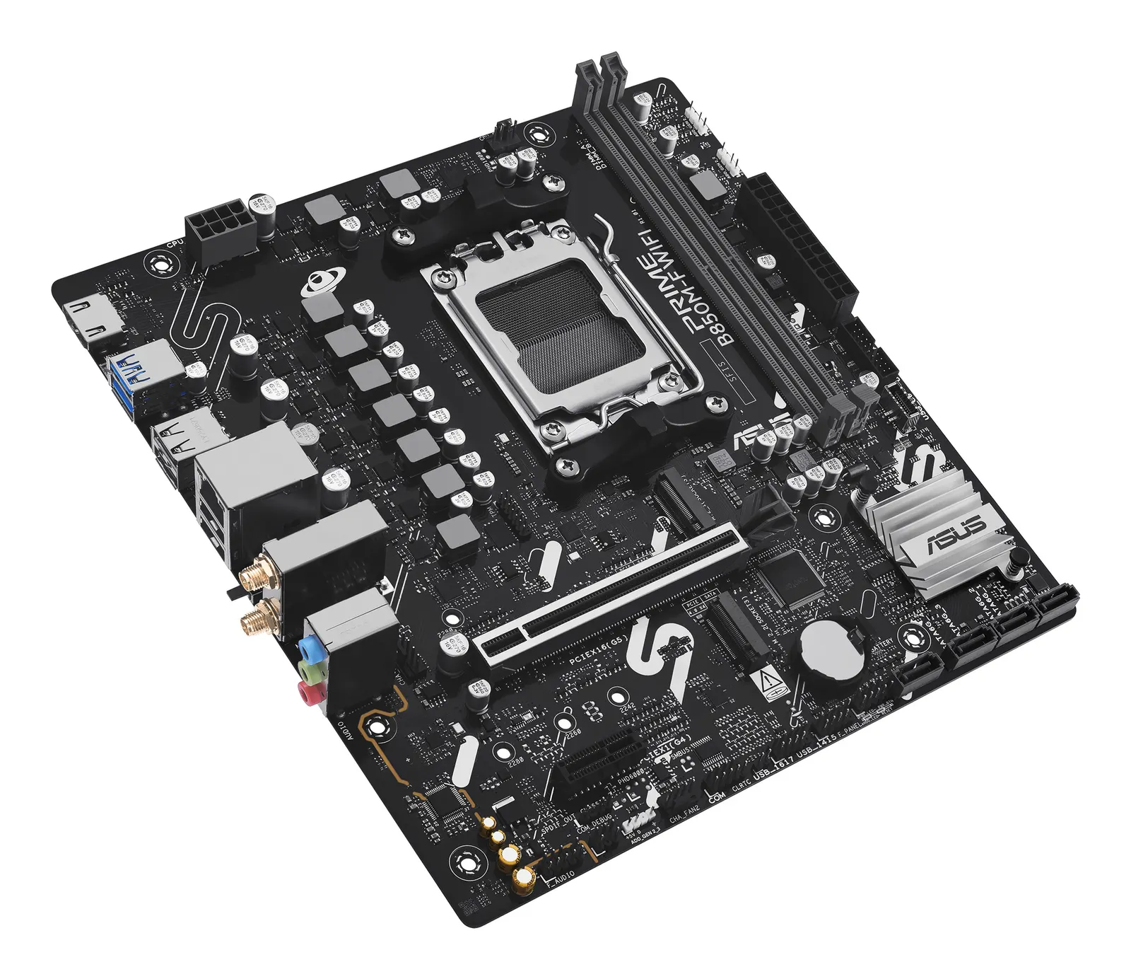დედაპლატა ASUS Motherboard PRIME B850M-F WIFI sAM5 B850 2xDDR5 M.2 HDMI Wi-Fi BT mATX