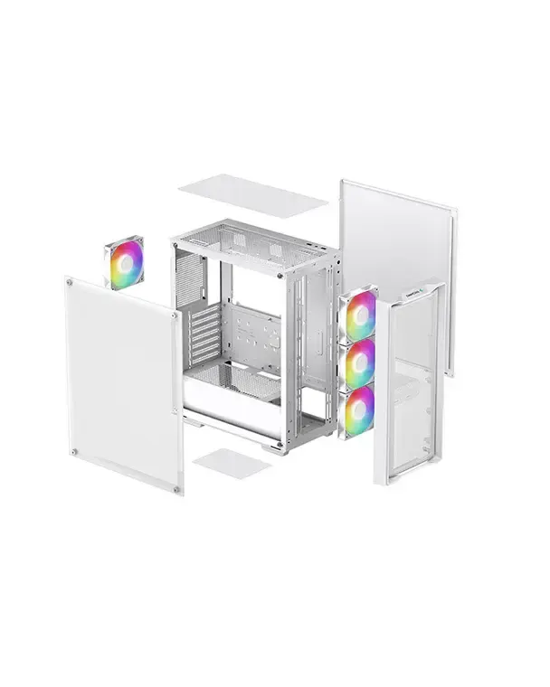 ქეისი Deepcool, CC560 MESH V2 WH, CASE, ARGB, White.
