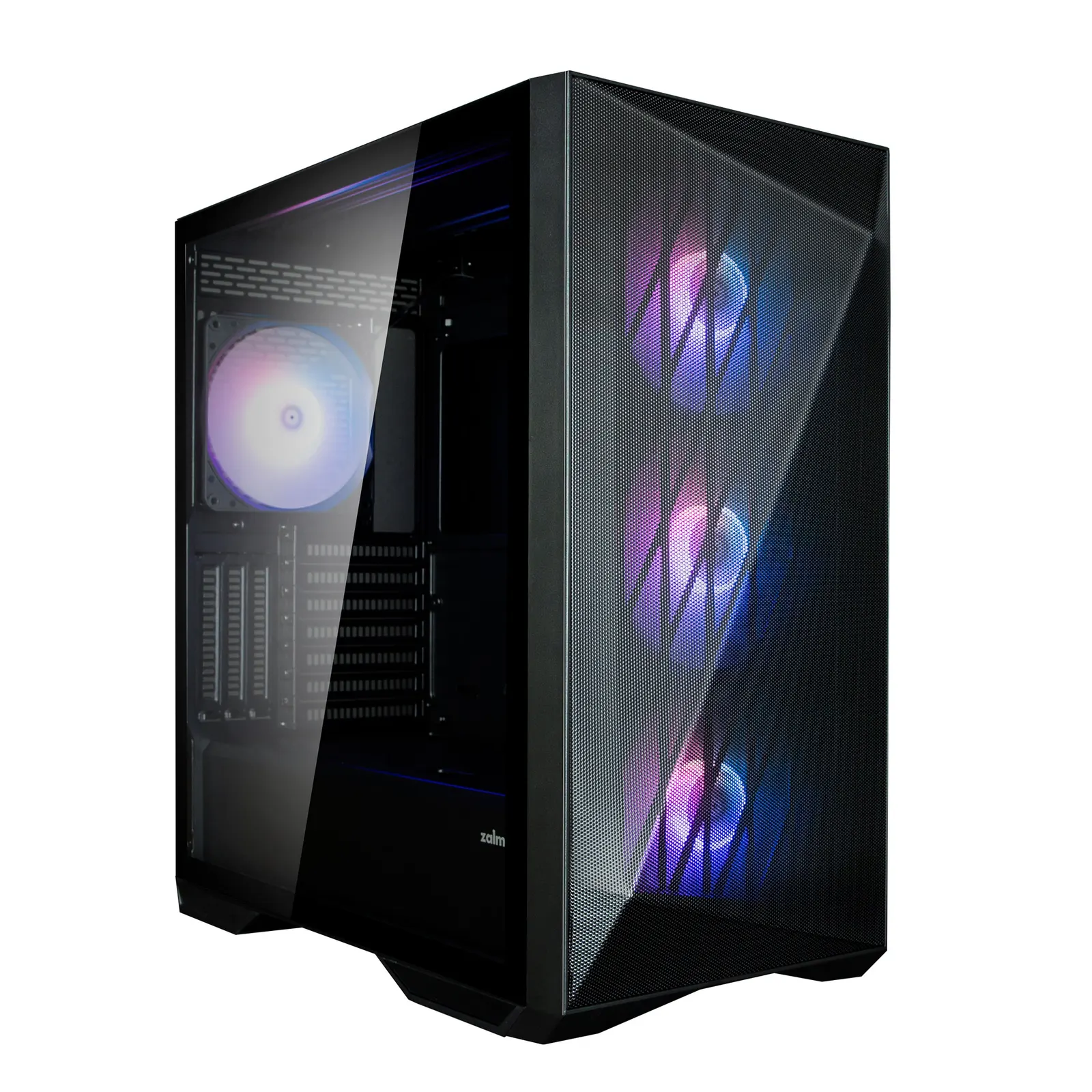 ქეისი Zalman PC case Z9 Iceberg MS without PSU, 2xUSB3.0, 2xUSB2.0, 1xUSB 3.1 Gen2 Type-C, 4x140mm ARGB, VGA 390mm, LCS ready, TG Side Panel, EATX, black