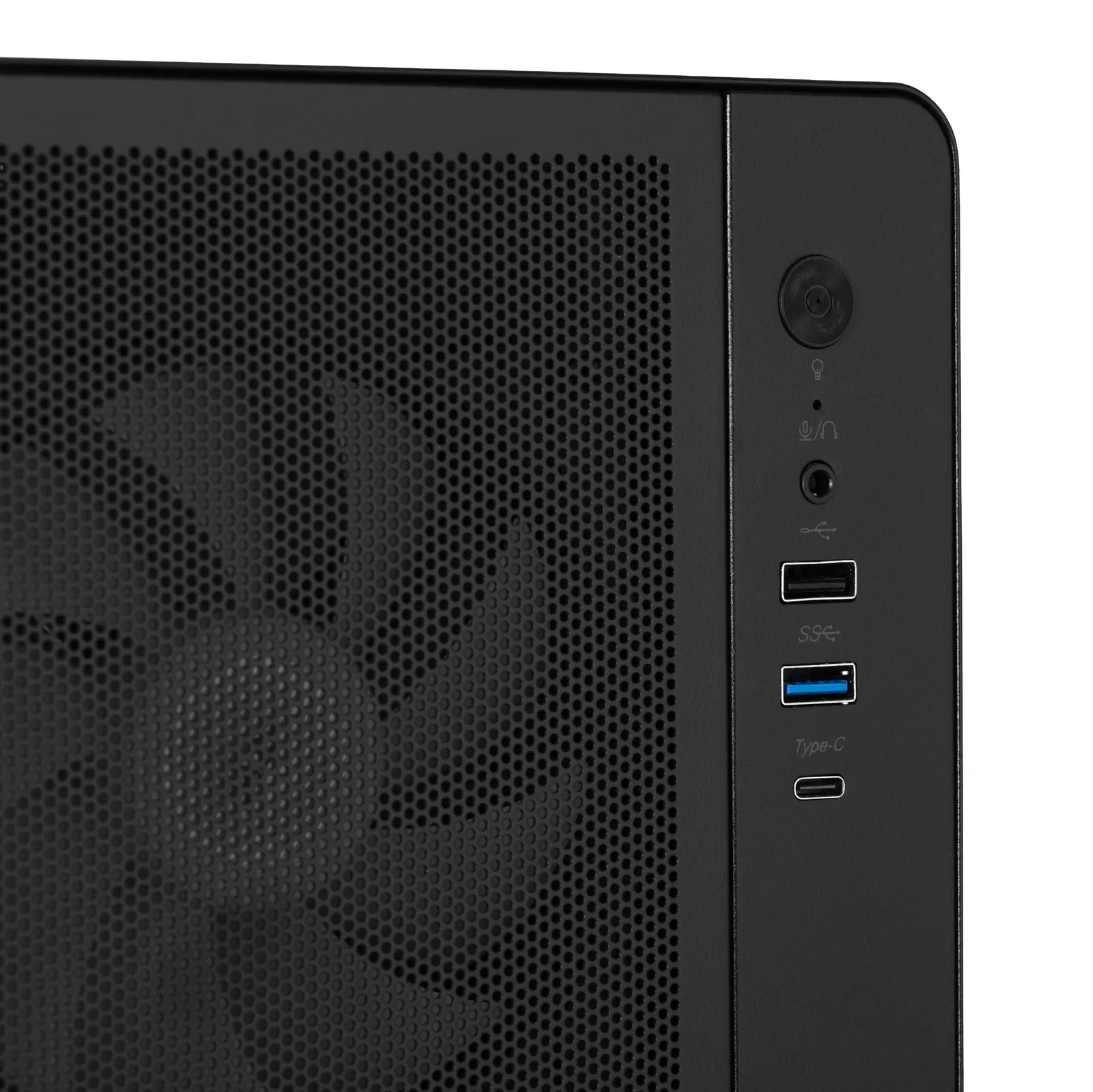 ქეისი PC case 2E GAMING Credo Plus V510B without PSU, 1xUSB3.0, 1x USB 2.0, 1xUSB Type-C, 4x120mm RGB Rainbow, VGA 310mm, TG Side Panel, ATX, black