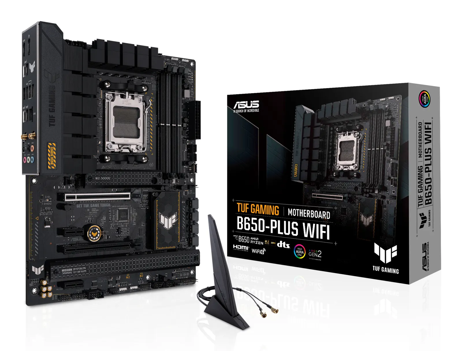 ASUS Motherboard TUF GAMING B650-PLUS WIFI sAM5 B650 4xDDR5 M.2 USB HDMI DP WiFi BT ATX