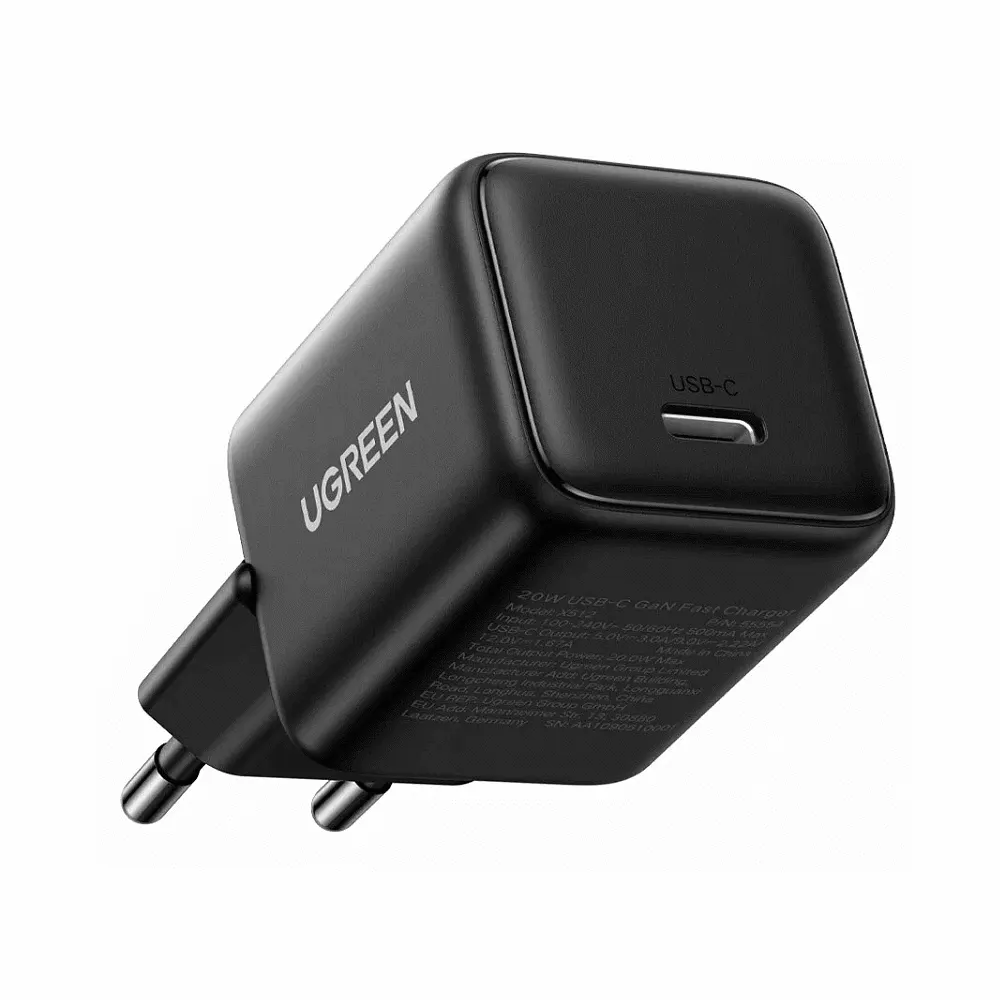 UGREEN X512 (55553), 20W, Type-C GaN Fast Charger, Black