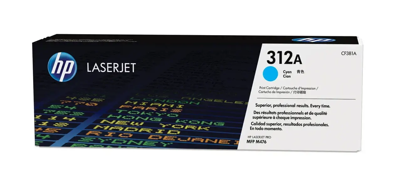 312A HP Toner Cartridge, Cyan CF381A