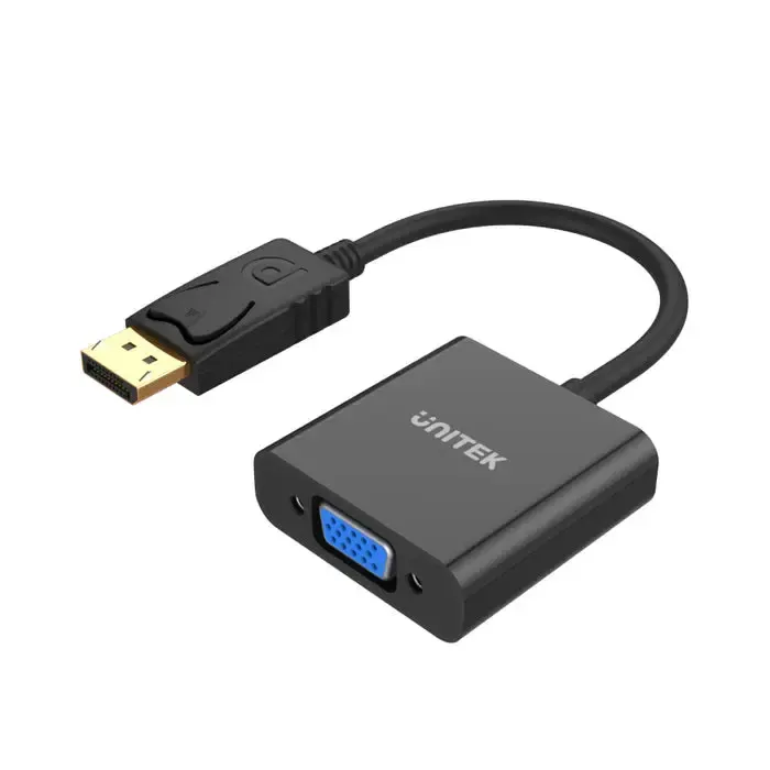 Y-5118E, UNITEK, 0.2m Display Port Male to VGA Female Adapter
