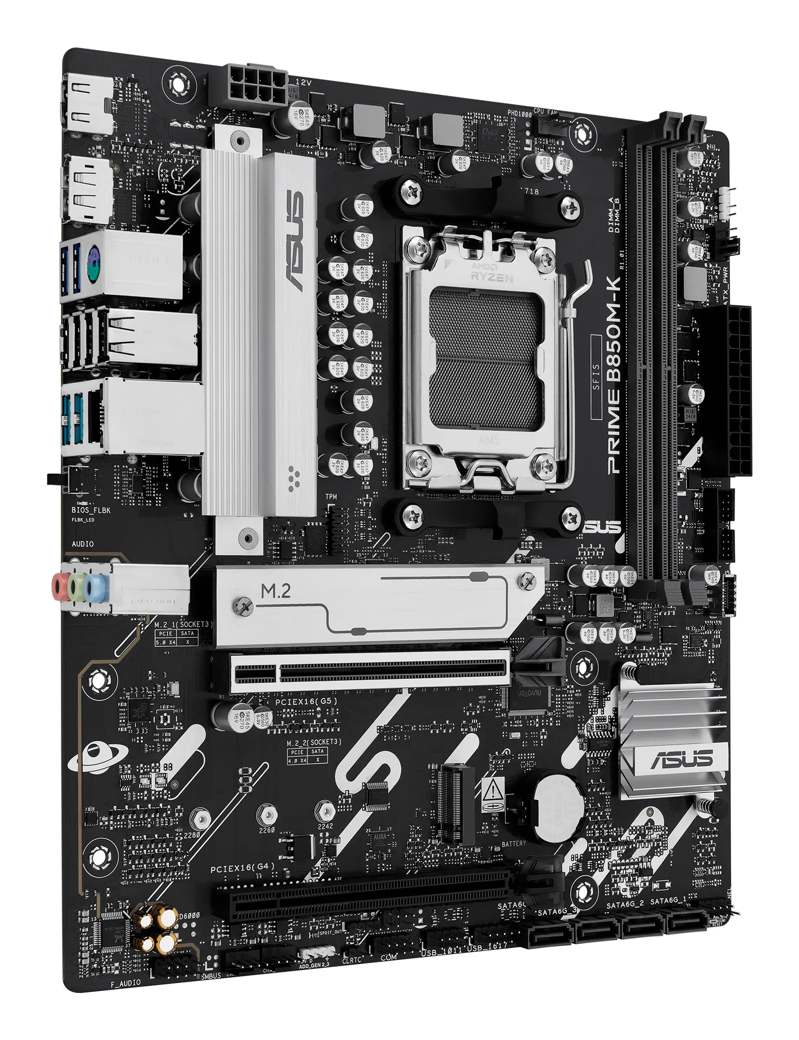 დედაპლატა ASUS Motherboard PRIME B850M-K sAM5 B850 4xDDR5 M.2 HDMI DP mATX