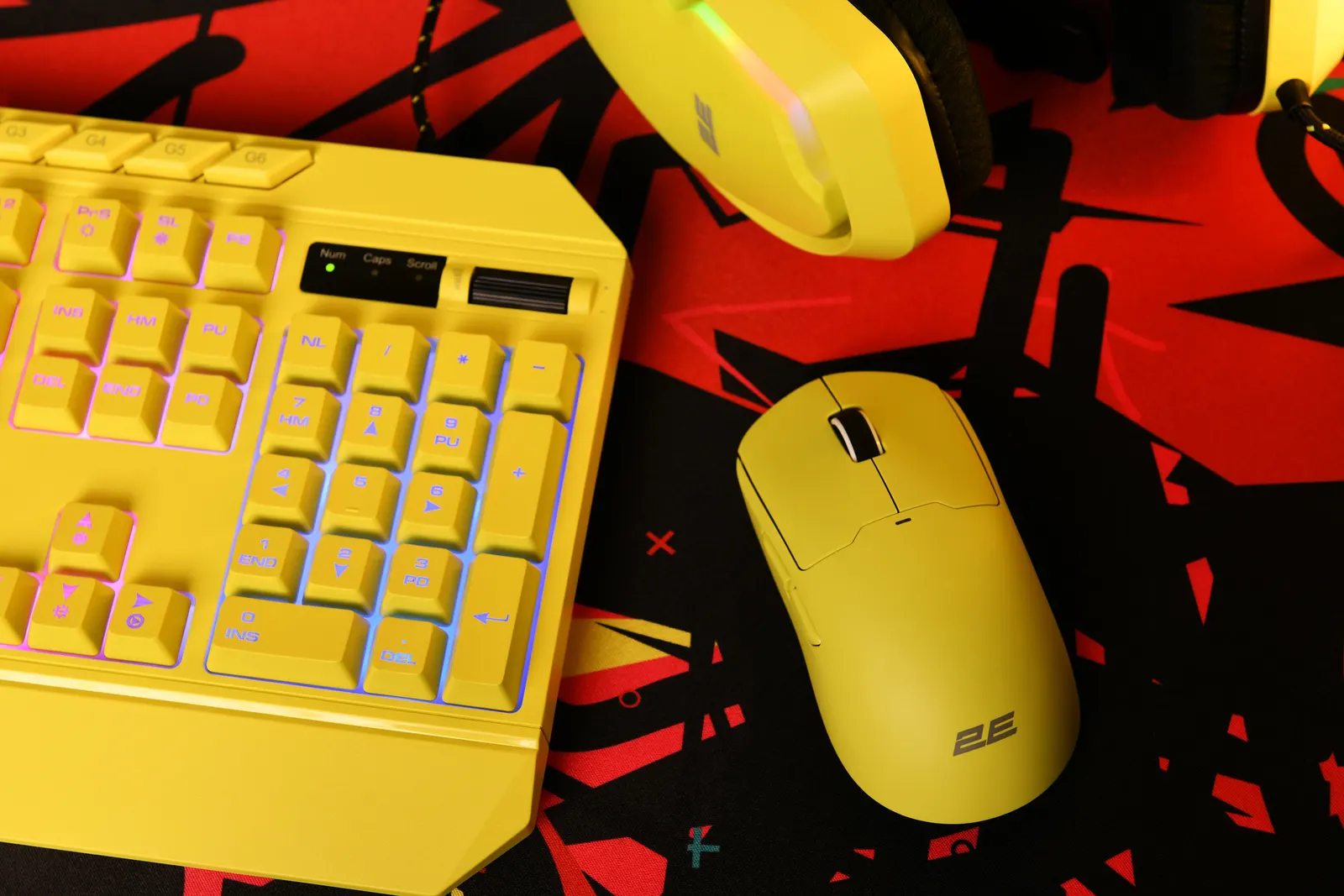 მაუსი 2E GAMING Mouse MG355 WL, RGB, USB-A/WL, yellow