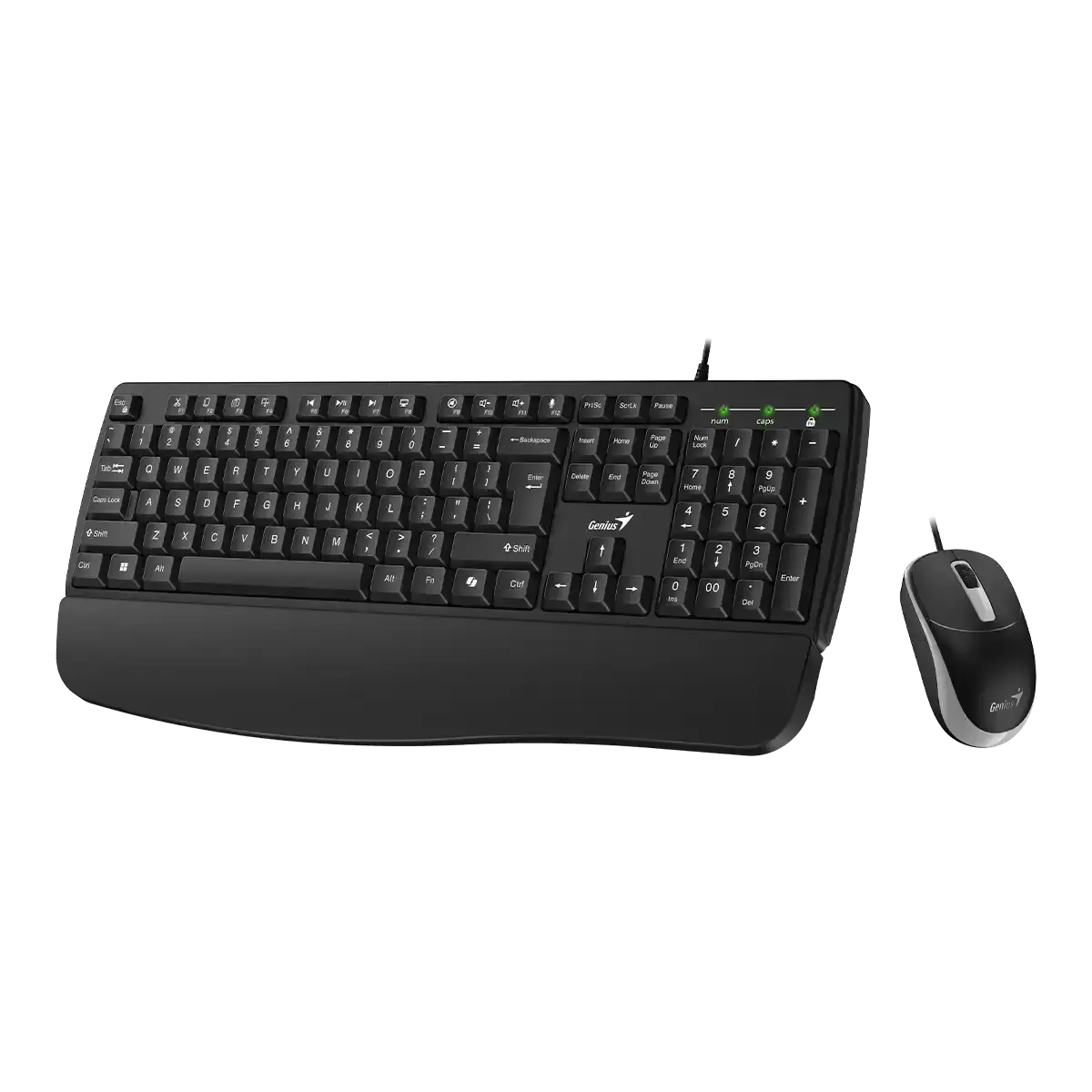 Genius, KM-123, AI Copilot Key, Keyboard + Mouse (Combo) Black