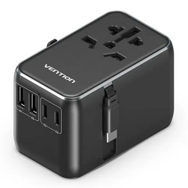 დამტენი VENTION Universal Travel Adapter 35W