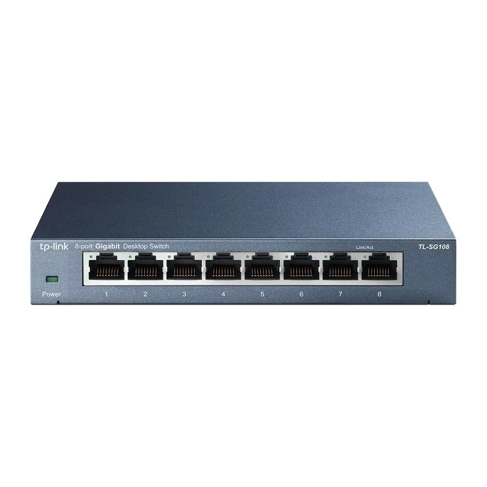 სვიჩი TP-Link, TL-SG108, 8-Port Gigabit 10/100/1000Mbps Desktop Switch