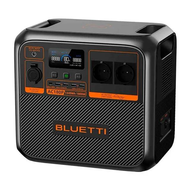 პორტატული კვების სადგური Bluetti AC180P Portable Power Station 1800W/1440Wh