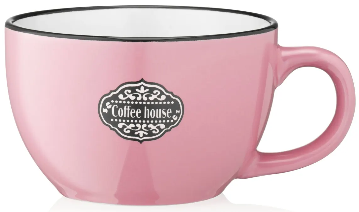 კათხა Ardesto Mug Floerino, 480ml, ceramics, pink