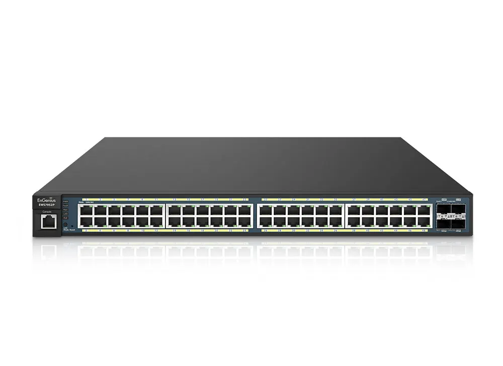 Wireless Management 50AP 48-port GbE PoE.at Switch 410W 4SFP L2 19i