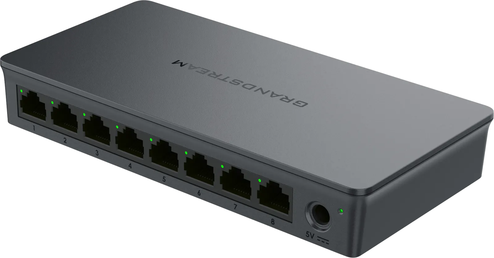 სვიჩი Grandstream GWN7701, Unmanaged Network Switches, 8-ports Gigabit Ethernet, Desktop, wall-mount