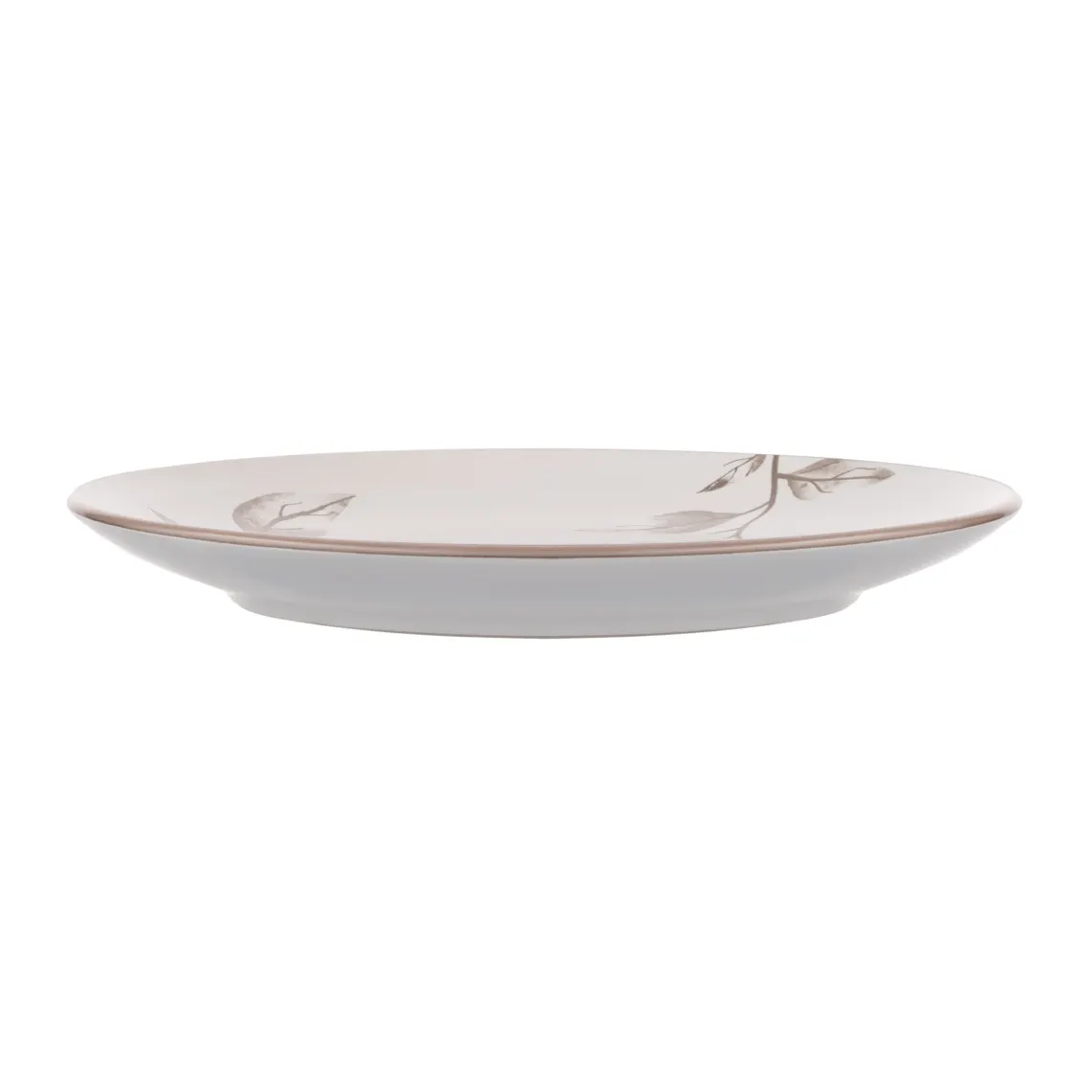Dessert plate ARDESTO Asti, 19.4cm, ceramic, white-beige