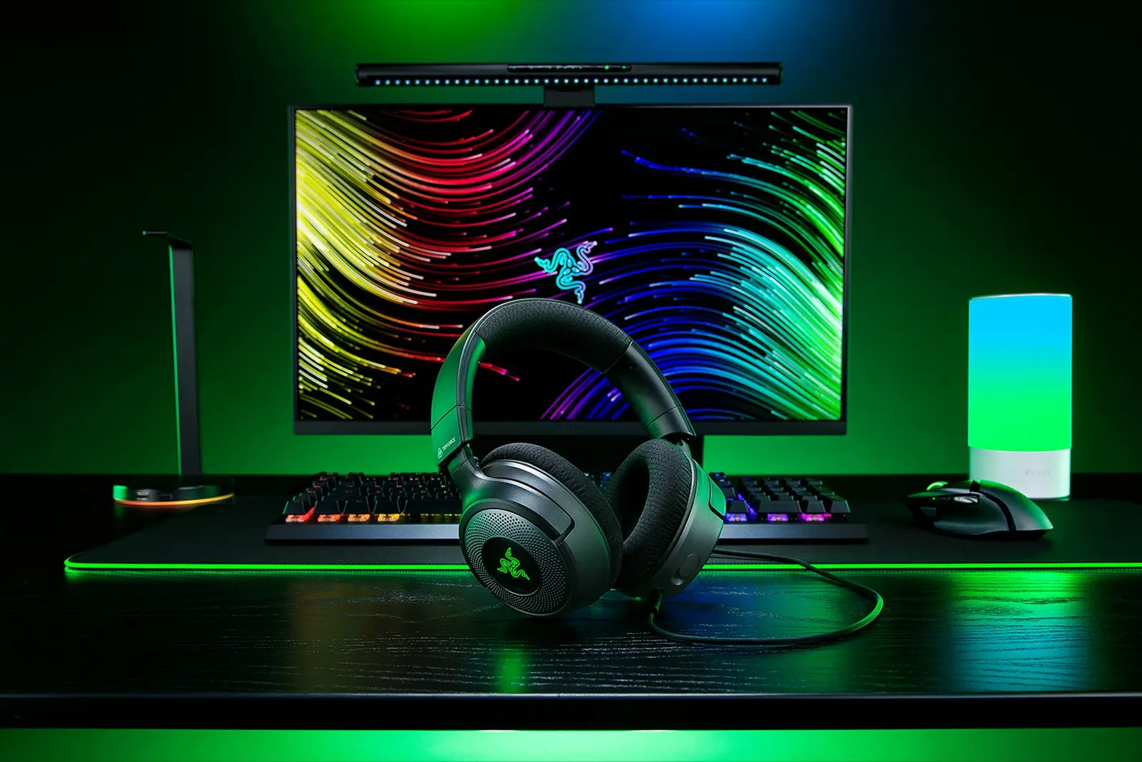ყურსასმენი Razer Gaming Headset Kraken V4 X, 7.1, USB-A, 1.8m, RGB, black