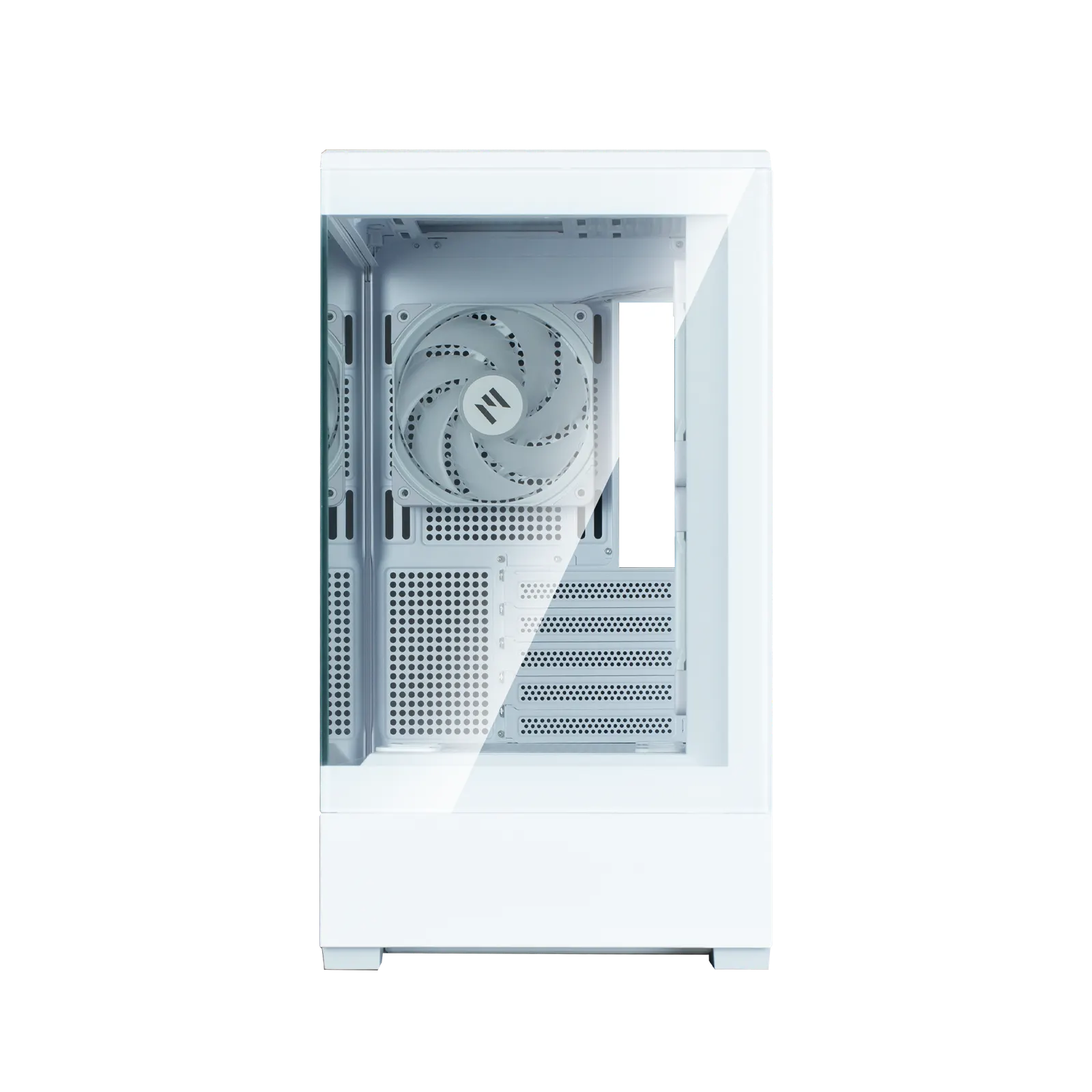 ქეისი Zalman Computer case P30 White V2, without PSU, 1xUSB3.0, 1xUSB Type-C, 3x120mm ARGB, TG Front/Side Panel, mATX, White