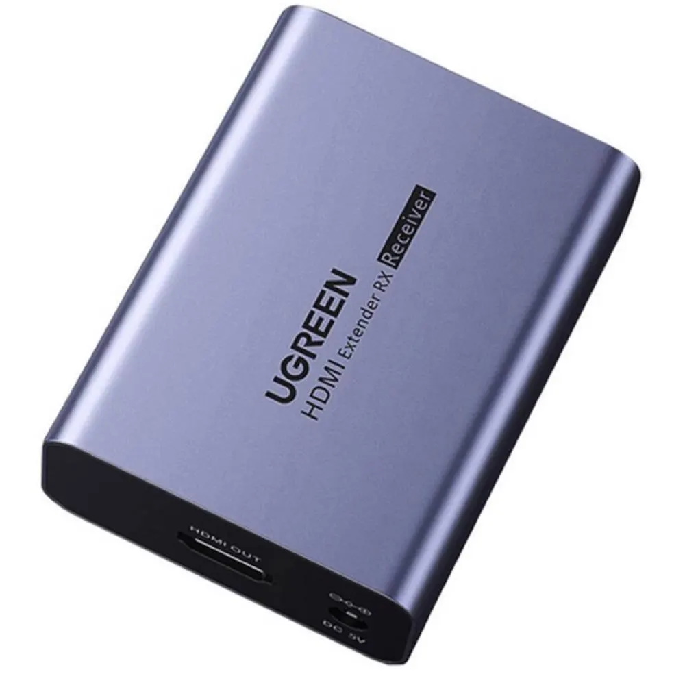 UGREEN CM455 (20519EU), HDMI Over Ethernet Extender 1080P 70m EU, Grey