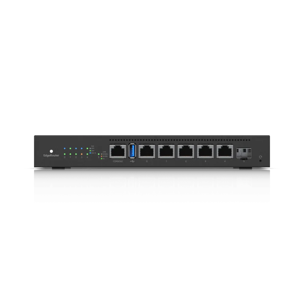 როუტერი - EdgeRouter 6 PoE, Ubiquiti ER-6P-EU