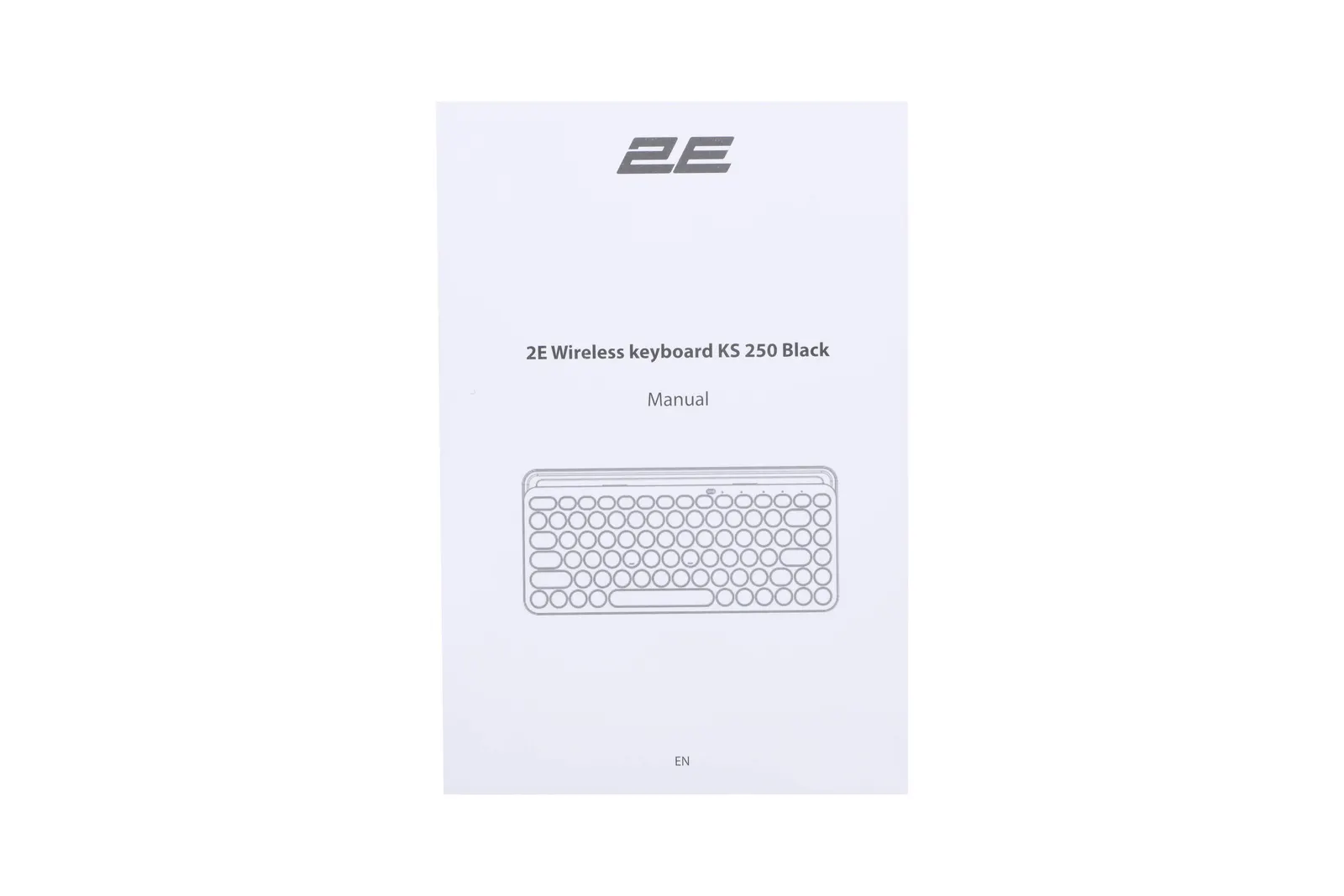 კლავიატურა 2E Keyboard membrane KS250 84key, WL/BT, EN/UK, black-grey