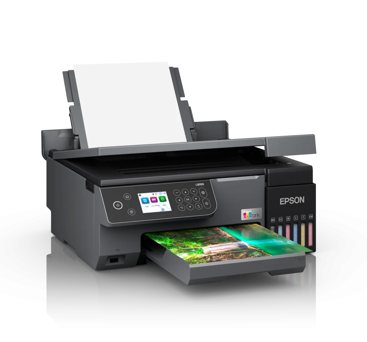 EPSON, Printer, L8100 High volume photo EcoTank , MFP, A4, Ethernet, Wifi, C11CK94401 6 x 70ml ink 108 (Bk,C,Y,M,Lc,LM).