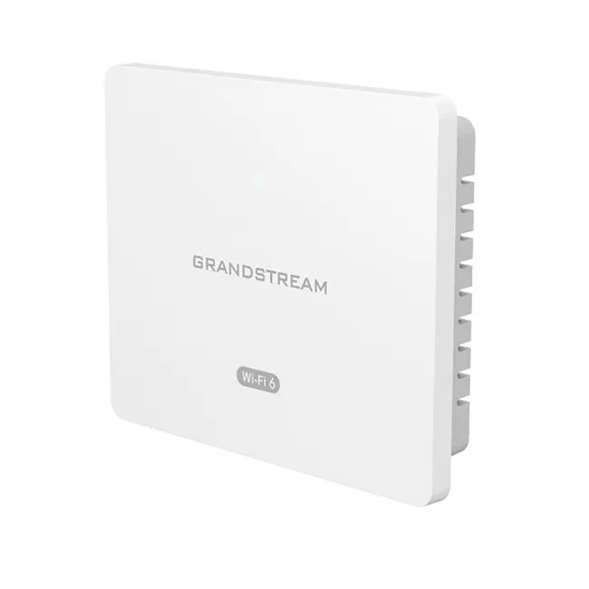 Wi-Fi დაშვების წერტილი Grandstream GWN7604, Indoor AX3000 Wi-Fi 6 Access Point, 2x2:2 2.4G, 3x3:2 5G, 1x GbE PoE, 2x GbE with PSE, 1x GbE, up to 100m coverage